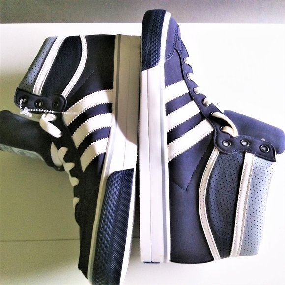 NEW Shoes MEN 8 Adidas Originals RETRO Blue white Basketball Athletic Sports
